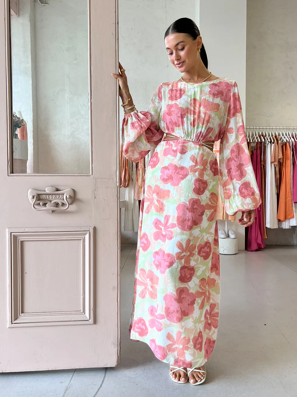 Significant Other Naomi Maxi Dress in Watercolour Floral