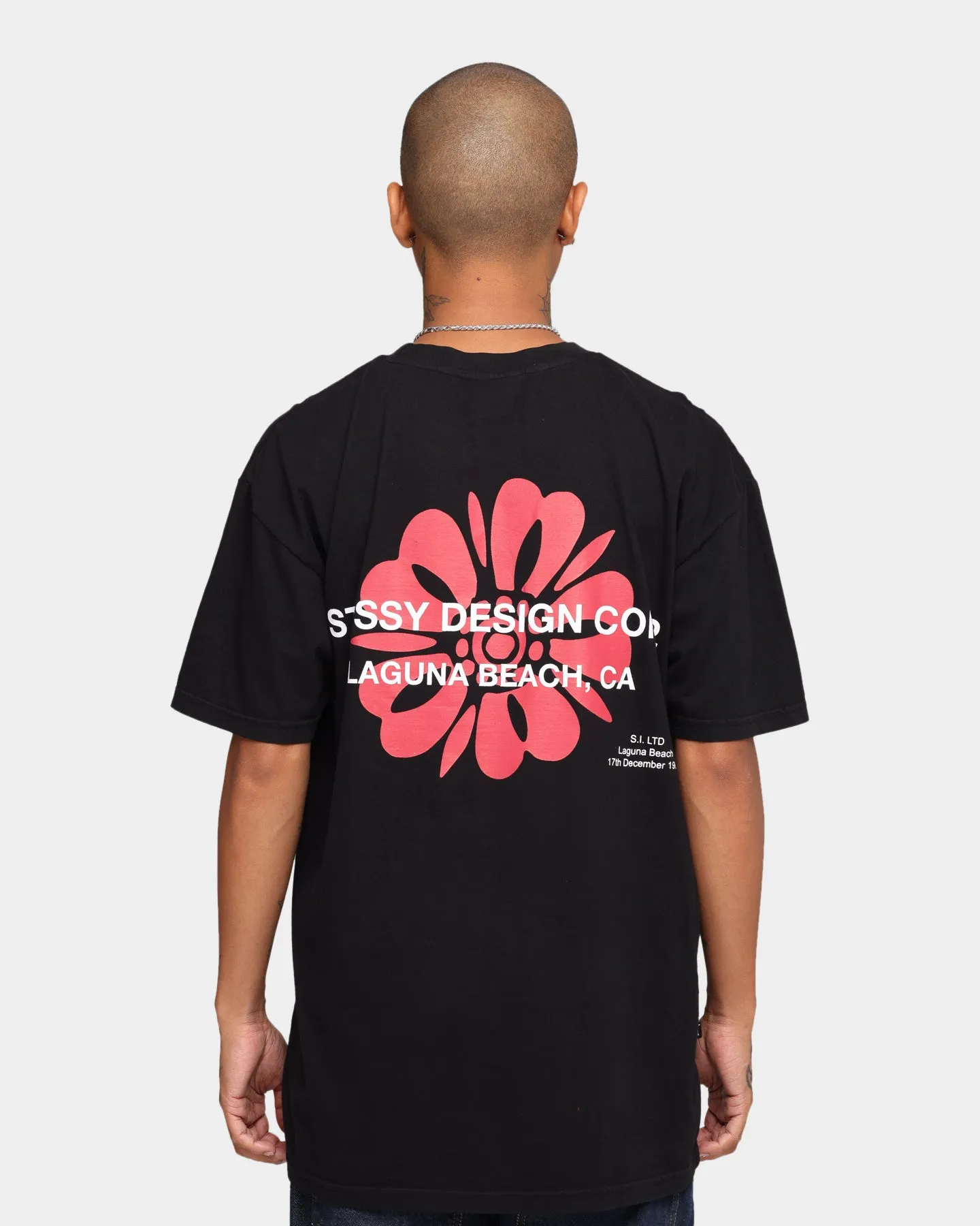 Stussy Laguna Corp T-Shirt Pigment Black