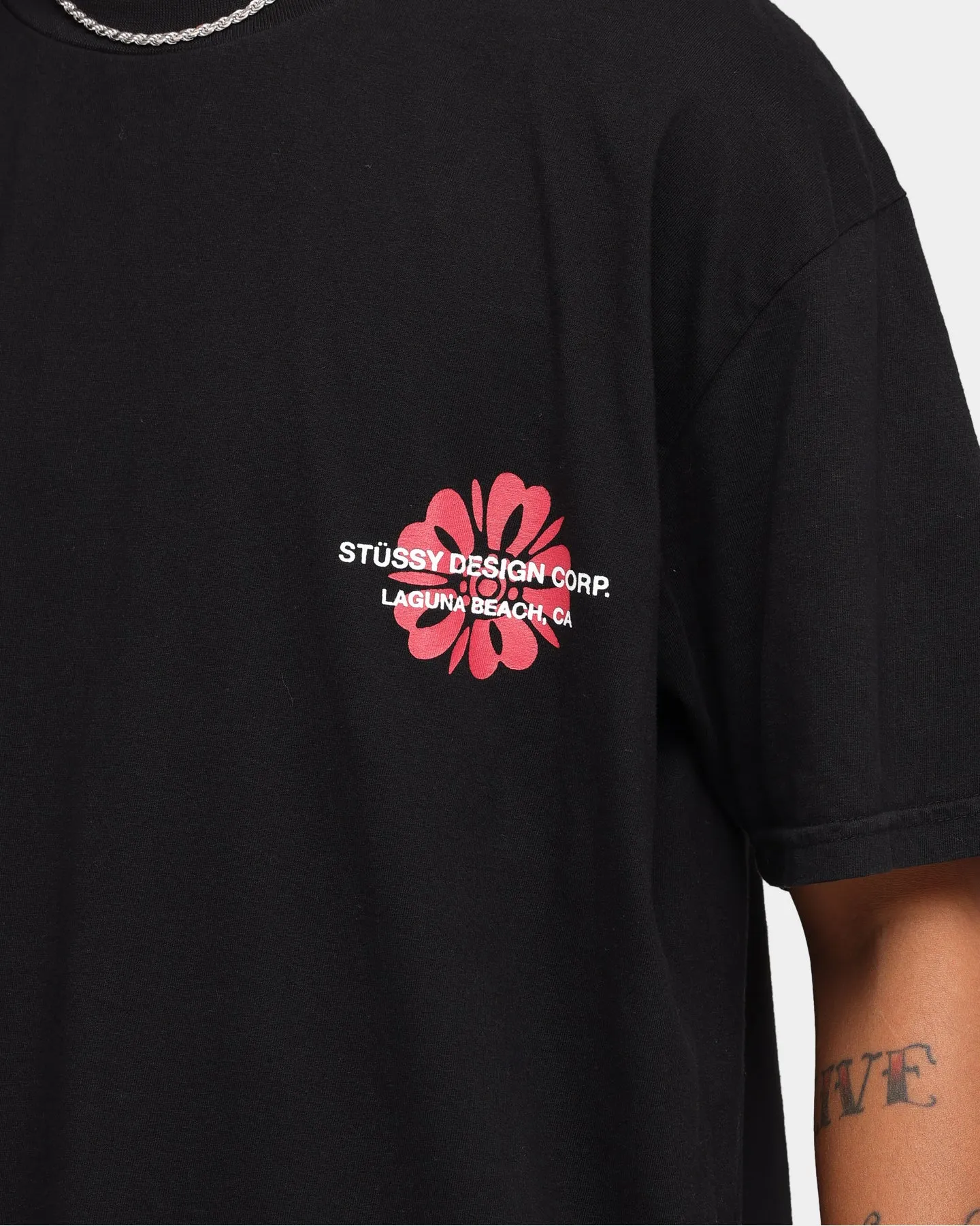 Stussy Laguna Corp T-Shirt Pigment Black
