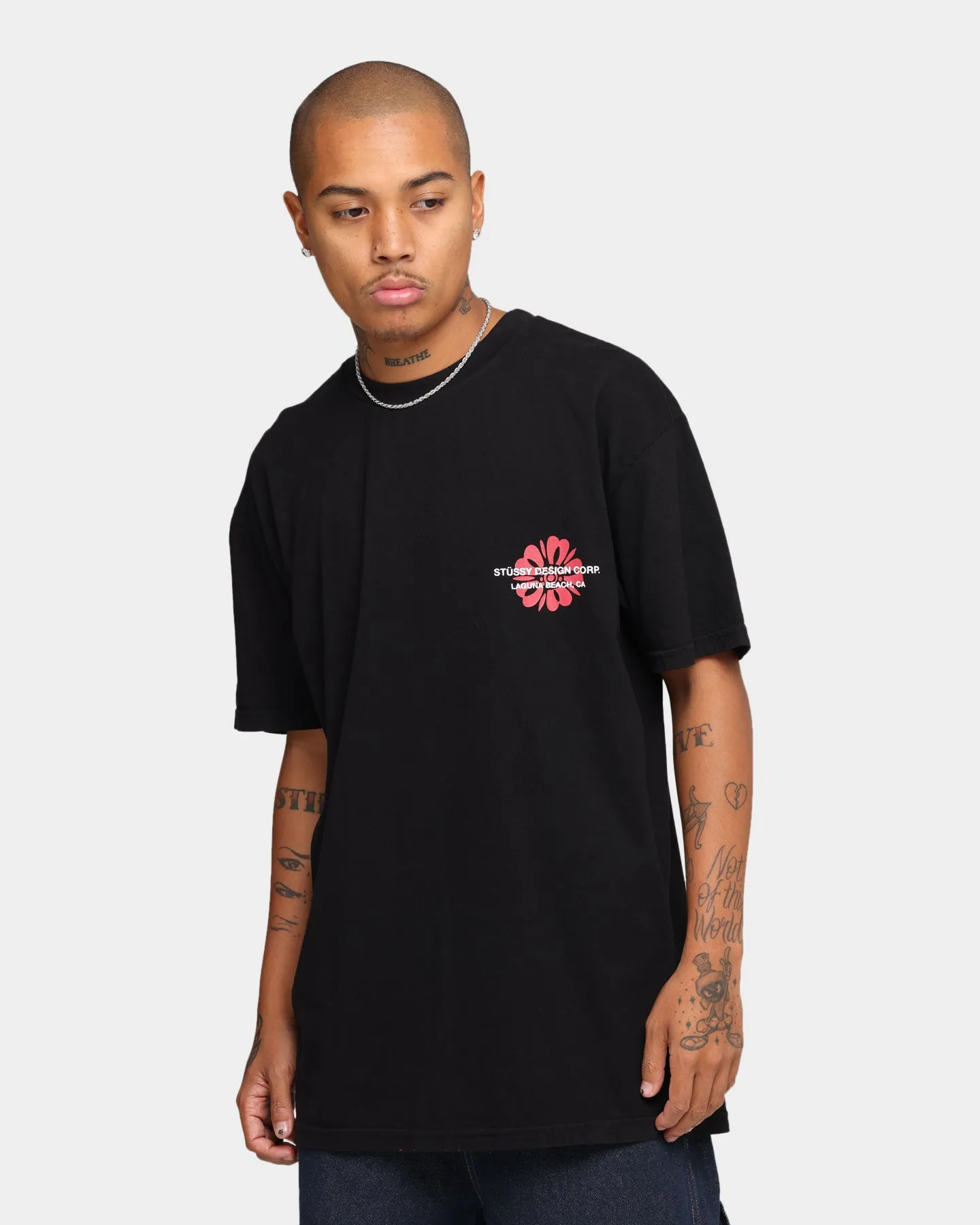 Stussy Laguna Corp T-Shirt Pigment Black