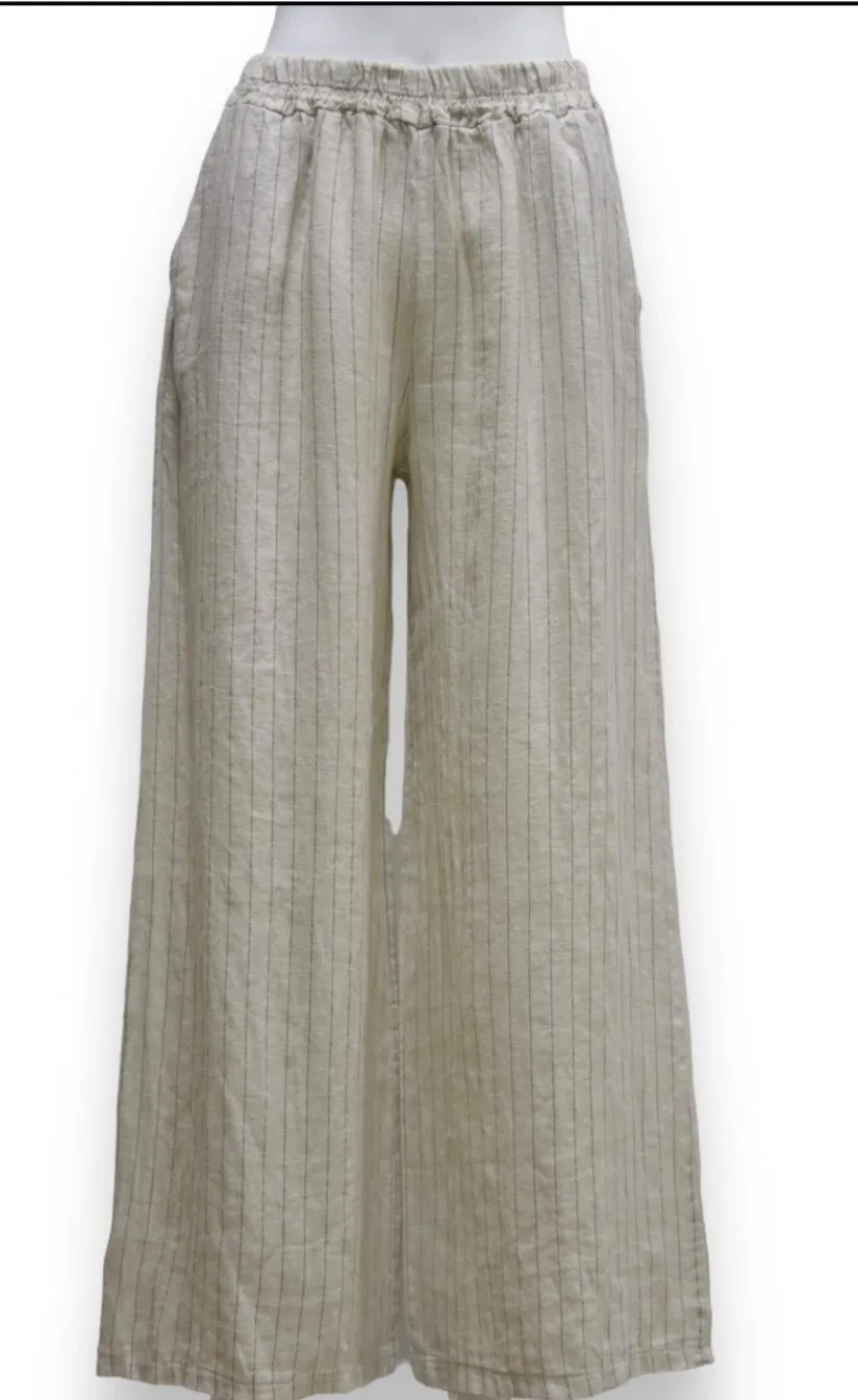 Susie Stripe Linen Trouser