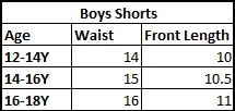 Teens Boys Cotton Short Riders - BLACK