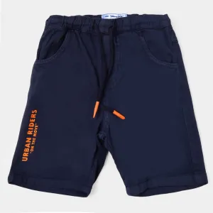 Teens Boys Cotton Short Riders - NAVY